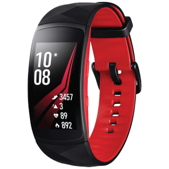 مچ بند هوشمند سامسونگ مدل Gear Fit 2 Pro Red سایز کوچک