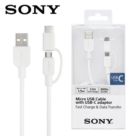 Sony CP-ABC150 Micro USB and Type-C Cable 1.5m