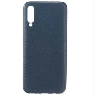 کاور طرح چرم گوشی Samsung A50 سرمه ای