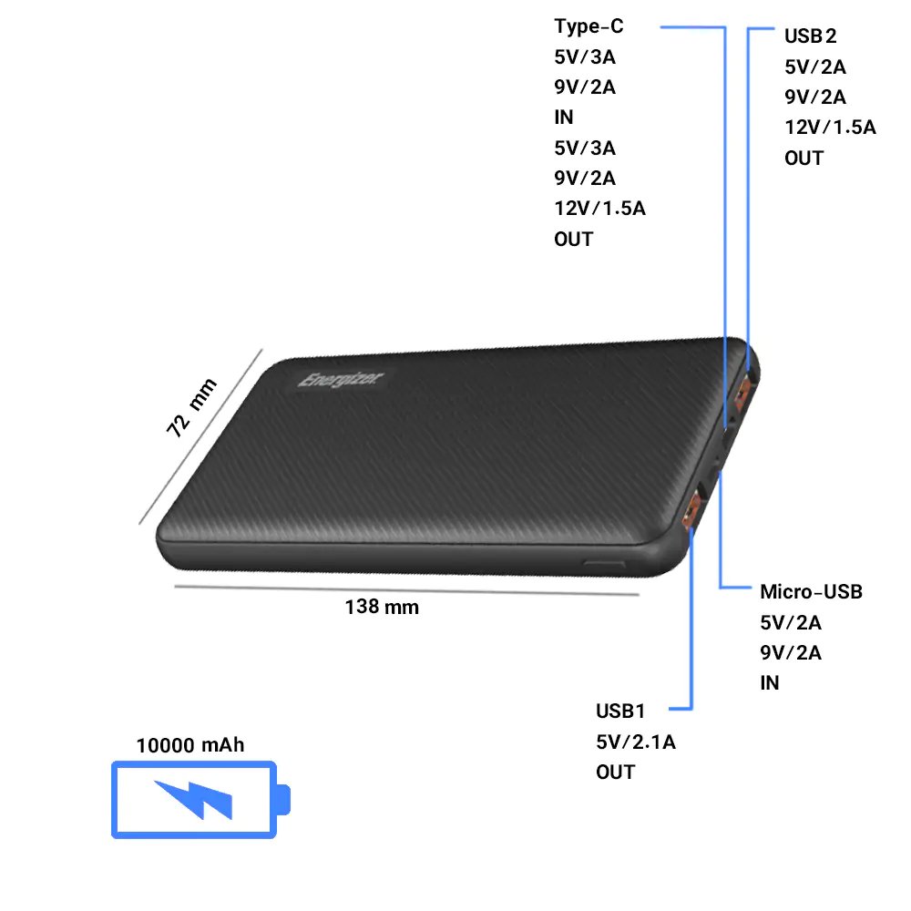 Energizer UE10044PQ PowerBank