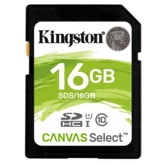 کارت حافظه SD کینگستون مدل Canvas Select کلاس 10 استاندارد UHS-I U1 سرعت 80MBps ظرفیت 16 گیگابایت کارت حافظه SD کینگستون مدل Canvas Select کلاس 10 استاندارد UHS-I U1 سرعت 80MBps ظرفیت 16 گیگابایت