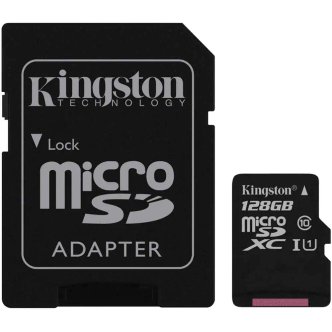 کارت حافظه microSDHC کینگستون کلاس 10 استاندارد UHC-I U1 سرعت 80MBps همراه با آداپتور SD ظرفیت 128 گیگابایت کارت حافظه microSDHC کینگستون کلاس 10 استاندارد UHC-I U1 سرعت 80MBps همراه با آداپتور SD ظرفیت 128 گیگابایت