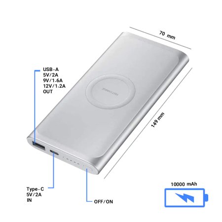 SAMSUNG EB-U1200 10000mAh Wireless Power Bank