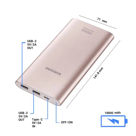 SAMSUNG EB-P1100C  Type C 10000mAh Power Bank