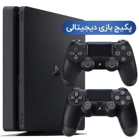 کنسول بازی سونی مدل Playstation 4 Slim - 1TB کد Region 2 CUH-2216B همراه با پکیج بازی  + با دو عدد دسته بازی