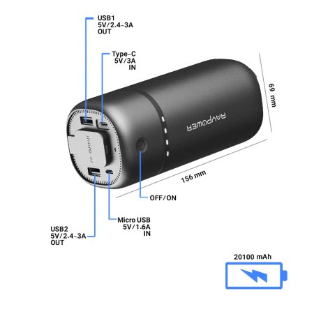 RAVpower RP-PB105  20100mAh Power Bank