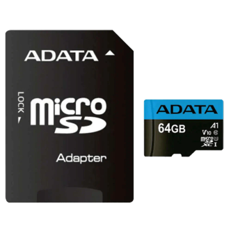 کارت حافظه microSDXC ای دیتا مدل Premier V10 A1 کلاس 10 استاندارد UHS-I سرعت 100MBps ظرفیت 64 گیگابایت کارت حافظه microSDXC ای دیتا مدل Premier V10 A1 کلاس 10 استاندارد UHS-I سرعت 100MBps ظرفیت 64 گیگابایت