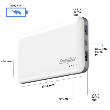 Energizer UE10025PQ 10000mAh Power Bank