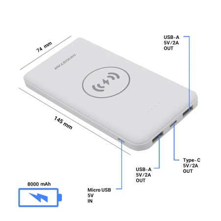 KingStar KP8030W 8000mAh Power Bank
