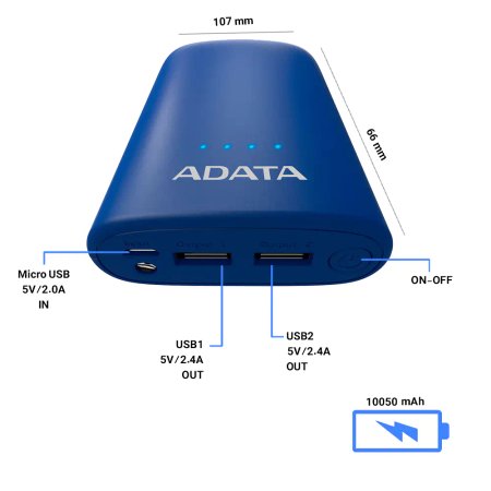 Adata P10050V 10050mAh Power Bank