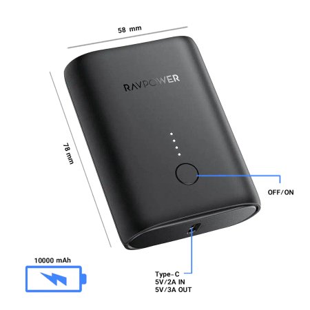 Ravpower RP-PB194 10000mAh Power Bank