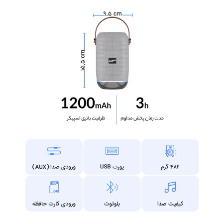 Energizer BTS103 Portable Bluetooth Speaker