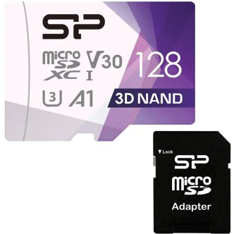 کارت حافظه microSDXC سیلیکون پاور مدل Superior Pro کلاس 10 استاندارد UHS-I U3 سرعت 100MBps ظرفیت 128 گیگابایت به همراه آداپتور SD کارت حافظه microSDXC سیلیکون پاور مدل Superior Pro کلاس 10 استاندارد UHS-I U3 سرعت 100MBps ظرفیت 128 گیگابایت به همراه آداپتور SD