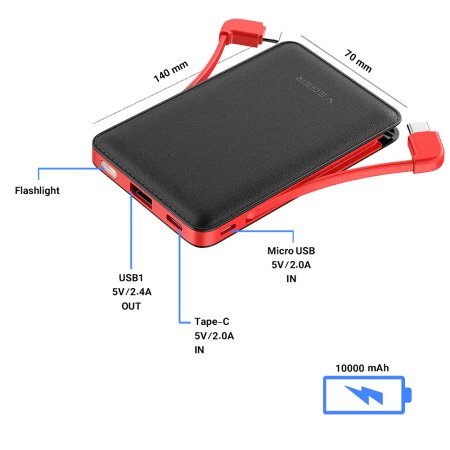 Veger X106 10000mAh Power Bank
