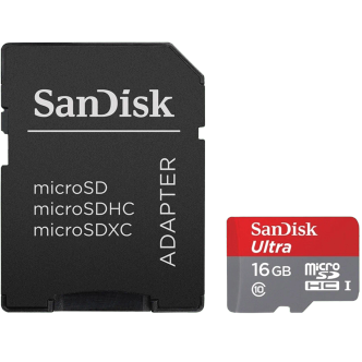 کارت حافظه microSDHC سن دیسک Ultra A1 کلاس 10 با آداپتور SD سرعت 98MBps ظرفیت 16GB کارت حافظه microSDHC سن دیسک Ultra A1 کلاس 10 با آداپتور SD سرعت 98MBps ظرفیت 16GB