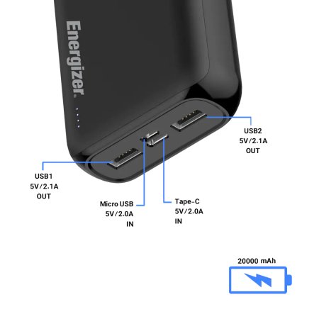 Energizer UE20010 20000mAh Power Bank