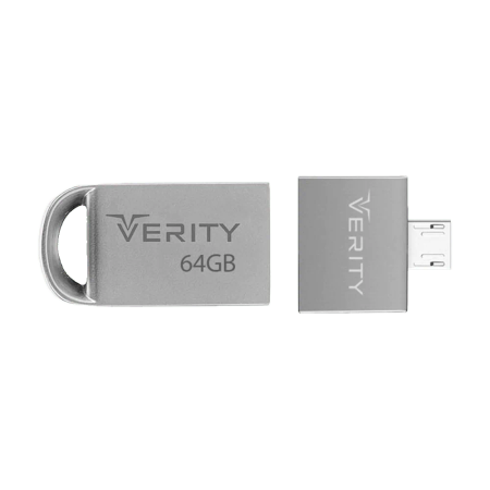 فلش مموری وریتی مدل V8110 + تبدیل OTG ظرفیت 64 گیگابایت