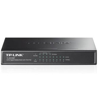 سوییچ 8 پورت گیگابیتی تی پی-لینک به همراه 4 پورت POE مدل TL-SG1008P سوییچ 8 پورت گیگابیتی تی پی-لینک به همراه 4 پورت POE مدل TL-SG1008P