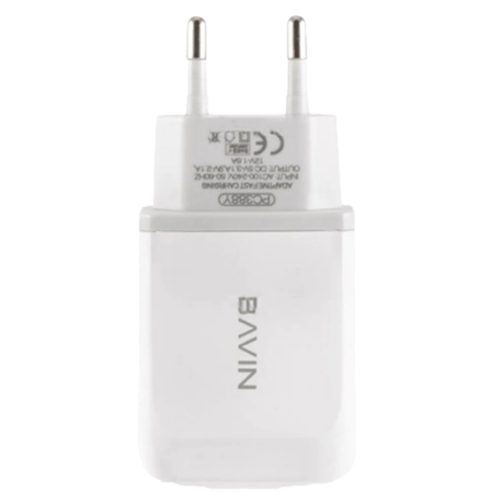 شارژر دیواری باوین مدل PC 388Y به همراه کابل تبدیل Micro USB