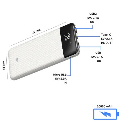 Silicon-Power GS28 20000mAh Power Bank
