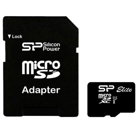 Silicon Power Color Elite Class 10 75MBps microSDXC With Adapter - 128GB