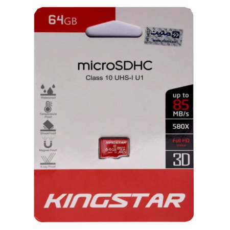 کارت حافظه microSDHC کینگ استار کلاس 10 استاندارد UHS-I U1 سرعت 85MBps بدون آداپتور ظرفیت 64 گیگابایت