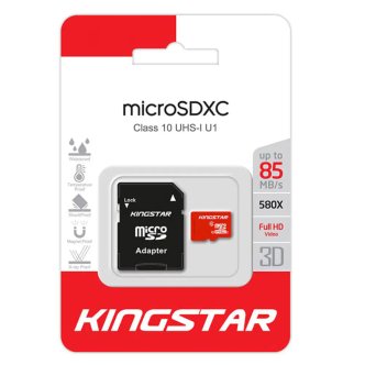 کارت حافظه microSDHC کینگ استار کلاس 10 استاندارد UHS-I U1 سرعت 85MBps با آداپتور ظرفیت 128 گیگابایت کارت حافظه microSDHC کینگ استار کلاس 10 استاندارد UHS-I U1 سرعت 85MBps با آداپتور ظرفیت 128 گیگابایت