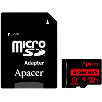 کارت حافظه microSDXC اپیسر کلاس 10 استاندارد UHS-I U1 سرعت 85MBps ظرفیت64گیگابایت به همراه آداپتور SD کارت حافظه microSDXC اپیسر کلاس 10 استاندارد UHS-I U1 سرعت 85MBps ظرفیت64گیگابایت به همراه آداپتور SD