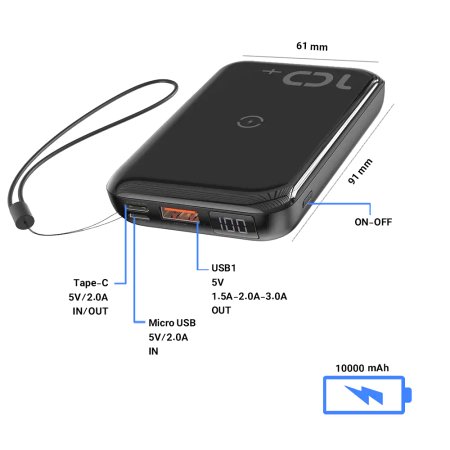 Baseus PPXFF10W-01 10000mAh Power Bank