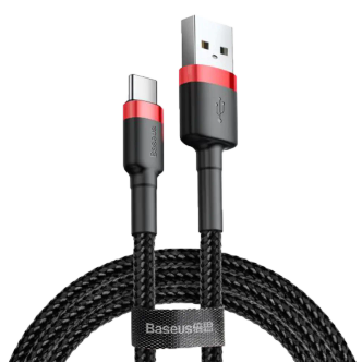کابل تبدیل USB به USB-C باسئوس مدل CATKLF-B91 Cafule طول 1 متر کابل تبدیل USB به USB-C باسئوس مدل CATKLF-B91 Cafule طول 1 متر