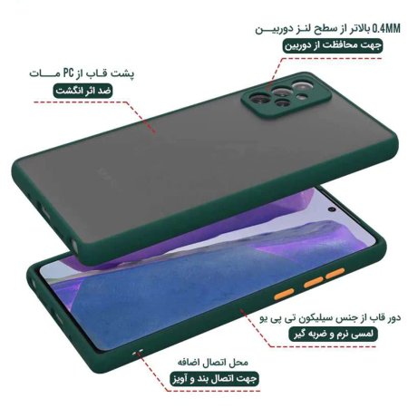 Cover Back Matt Lens Protective Defender Model For Samsung Galaxy A52 4G / A52 5G / A52s