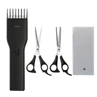 ماشین اصلاح سر شیائومی مدل Enchen Boost Hair Clipper همراه با قیچی و روپوش
