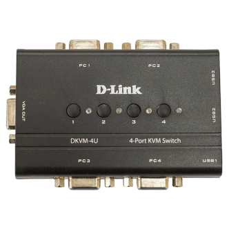 سوییچ 4 پورت KVM USB دی-لینک مدل DKVM-4U سوییچ 4 پورت KVM USB دی-لینک مدل DKVM-4U