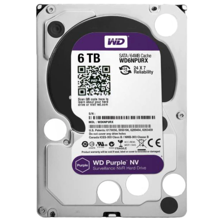 Western Digital Purple WD60PURZ Internal Hard Disk - 6TB