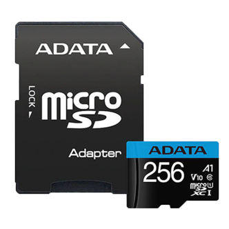 کارت حافظه microSDXC ای دیتا مدل premier کلاس 10 استاندارد UHS-I U1 سرعت 100 MBps ظرفیت 256 گیگابایت به همراه آداپتور SD کارت حافظه microSDXC ای دیتا مدل premier کلاس 10 استاندارد UHS-I U1 سرعت 100 MBps ظرفیت 256 گیگابایت به همراه آداپتور SD