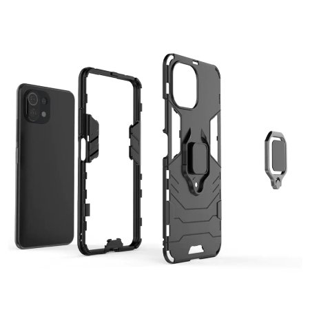 Xiaomi Mi 11 Lite / Mi 11 Lite 5G KEYSION ShockProof Armor Ring Cover