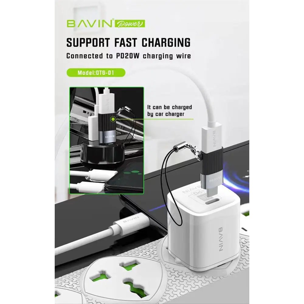 OTG Converter Bavin USB To Micro Model OTG-02