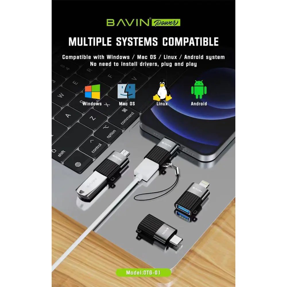 OTG Converter Bavin USB To Micro Model OTG-02