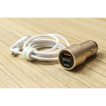 Car Charg Bavin With Cable USB-C to Lightning PC329