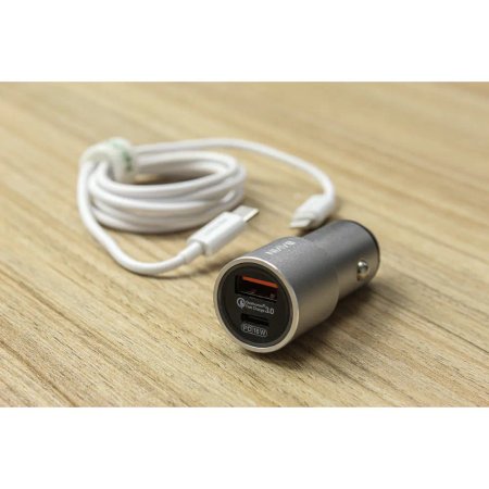 Car Charg Bavin With Cable USB-C to Lightning PC329