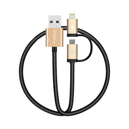 Cable Viipow Model CAB-03MTIC Lightning And Micro USB