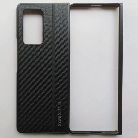 Cover Fiber Carbon Model Leather Case For Samsung Galaxy Z Fold 2