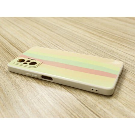Cover Silicon Lens Protective Rainbow Pattern R11 For Xiaomi Redmi Note 10 Pro
