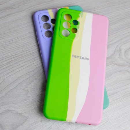 Cover Silicon Rainbow Pattern For Samsung A52 / A52s