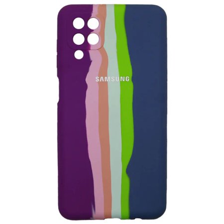 Cover Silicon Rainbow Pattern For Samsung A12 / M12