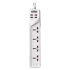Verity PS 3112 4-Outlet Power Strip + 4 Port USB Charger