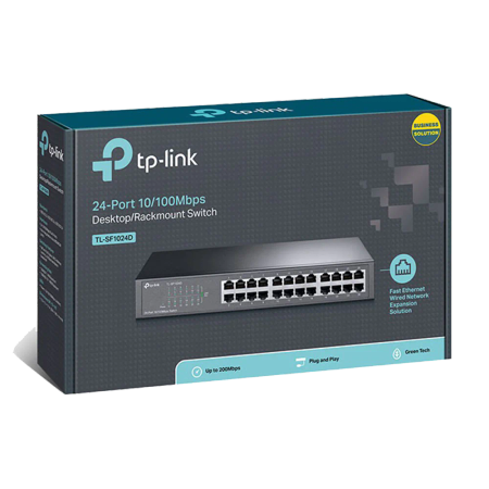 TP-Link TL-SF1024D 24-Port 10,100 Mbps Unmanaged Switch