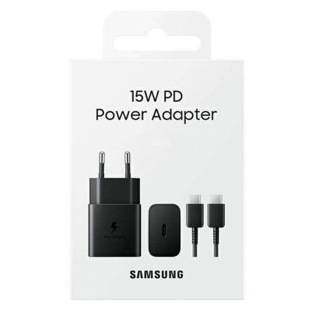 Samsung EP-T1510XB 15W Wall Charger With Two USB Type-C heads
