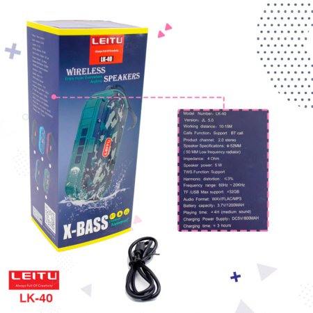 Leitu LK-40 Portable Bluetooth Speaker