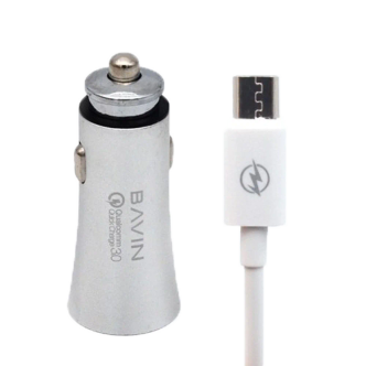 شارژر فندکی باوین مدل PC539 همراه کابل Micro USB